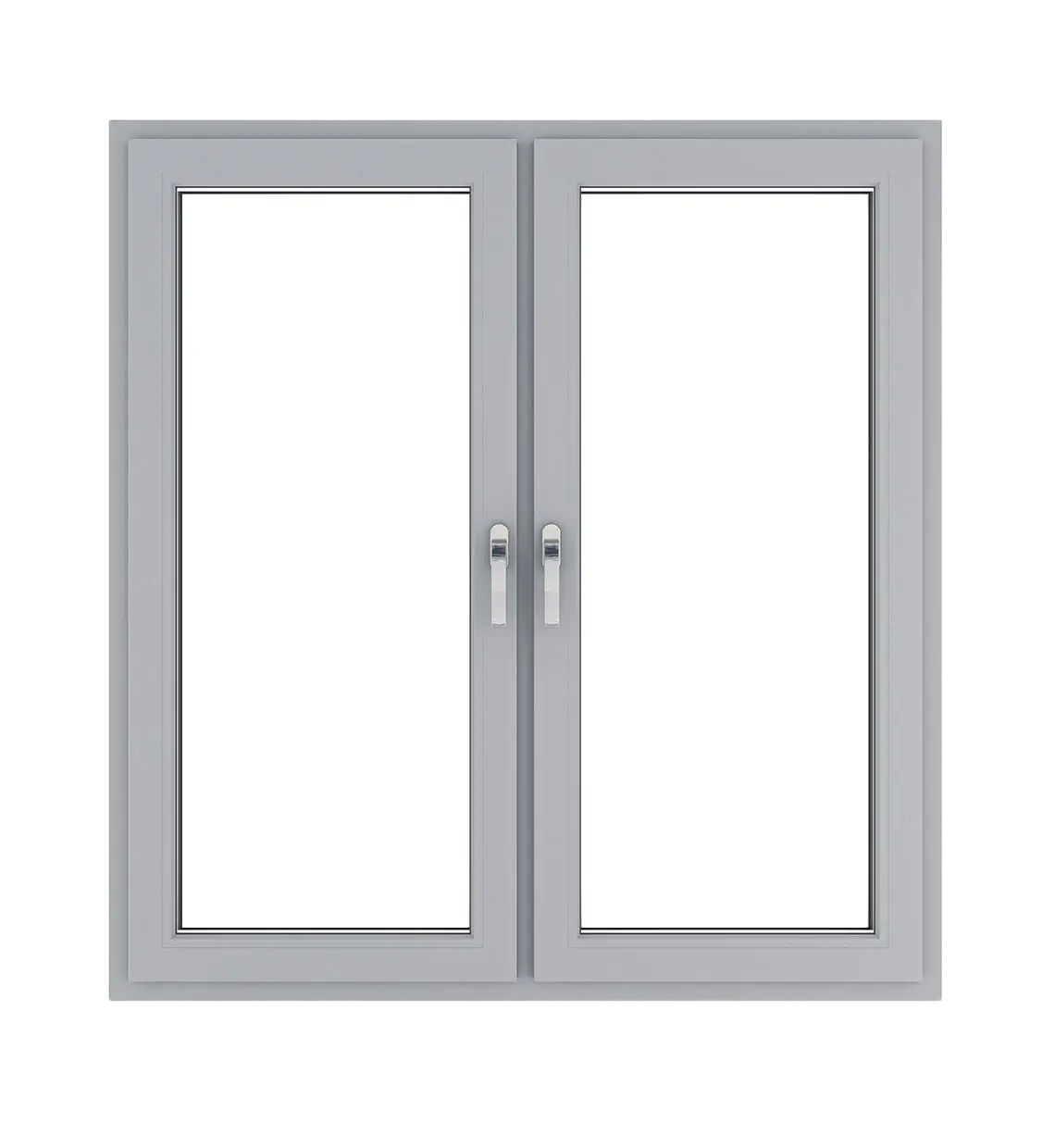 Przekrój okna Intertec 85 MD - 7-komorowy profil 85 mm z uszczelką hybrydową